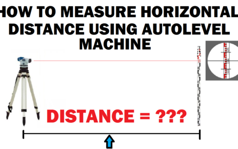 使用自动层测量水平距离